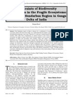 Constraints of Biodiversity Conservation in The Fragile Ecosystems: The Case of Sundarban Region in Ganga Delta of India