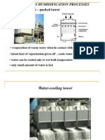 Continous Humidification Processes: Water-Cooling Tower - Packed Tower