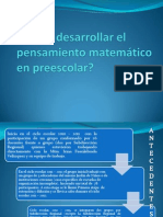 Cómo Desarrollar El Pensamiento Matemático en Preescolar