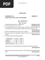 Ce2251 Soil Mechanics QB