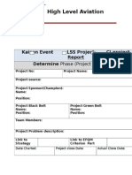 High Level Aviation Academy: Kaizen Event LSS Project CI Project Determine Phase (Project Description)