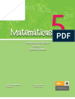 Secuencias Didácticas Matemáticas. Quinto Grado. Bloque I