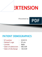 Hypertension: Presented By: Amol Lavate