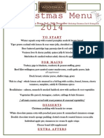 Christmas Menu 2014