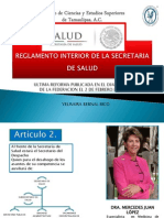 Reglamento Interior Secretaria de Salud