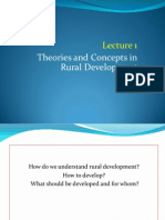 Lecture 1 Theories and Concepts in Rural Development