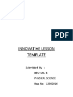 Innovative Lesson Template