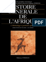 Histoire Générale de L'afrique I - Méthodologie Et Préhistoire Africaine