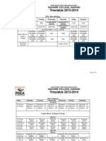 Timetable 2013-2014: Waghire College, Saswad