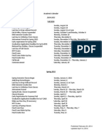 2014 2015 AC Narrative Calendar