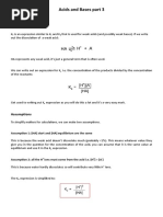 Acids and Bases Part 3 (Weak Acids) Edexcel