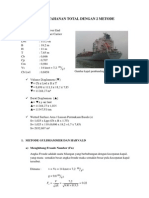 Perhitungan Tahanan Total Dengan 2 Metode