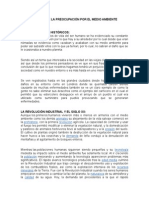 Historia de La Preocupación Por El Medio Ambiente