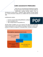 Macro Plan - Formative Assessment in Mathematics