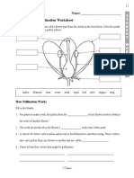 Flower Parts & Pollination Worksheet: Name