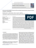 Accuracy and Reliability of Facial Soft Tissue Depth Measurements Using Cone Beam Computer Tomography