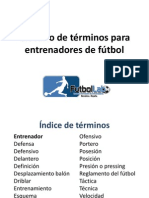 Glosario de Terminos para Entrenadores de Futbol