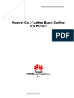 2013-Huawei Certification-Exam Outline (Partner) V2 2