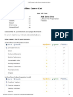 O Net Interest Profiler Career List at My Next Move