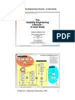 The Usability Engineering Lifecycle - A Case Study