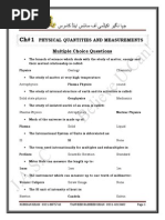 Physics 9th Mcqs