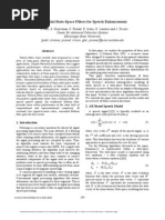 Sequential State-Space Filters For Speech Enhancement