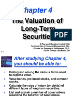 The Valuation of Long-Term Securities