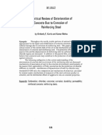 A Critical Review of Deterioration of Concrete Due To Corrosion of Reinforcing Steel