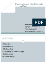 Design and Fabrication of Light Electric Vehicle