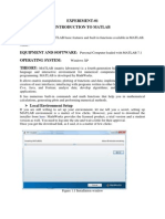 EXPERIMENT Basic Matlab