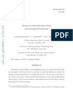 Entropy of A Classical Stochastic Field and Cosmological Perturbations