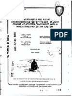 Airworthiness and Flight Characteristics of The JOH-6A Light Combat Helicopter Configured With A Wire Strike Protection System