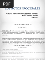 Tema 7 Los Actos Procesales