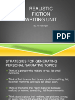 Realistic Fiction Writing PPT 2