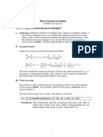 Short Tutorial On Matlab - S Function