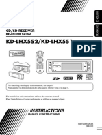 KD-LHX552/KD-LHX551: Instructions