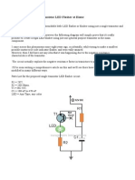 Single Transistor LED Flasher