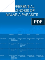 Differential Diagnosis of Malaria Parasite