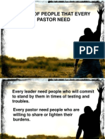 Types of People Every Pastor Need