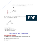 Year 10 Interactive Maths - Second Edition: Directions and Bearings