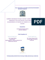 A Study On Technical Analysis As An Indicator For Investment Decision-Making