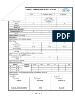 Current Transformer Test Report: 1.nameplate