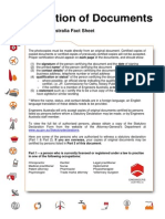 Certification of Documents Factsheet