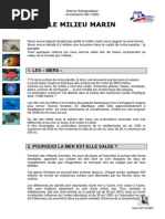 Cours PPT Biologie Marine Milieu Marin PDF