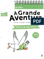 A Grande Aventura 1º - Fichas de Avaliação - Estudo Do Meio