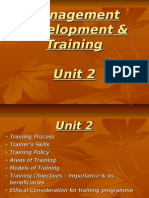 Management Development & Training Unit 2