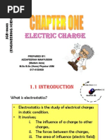 Electric Charge: Prepared By: Azzafeerah Mahyuddin (Madam Azza) M.SC B.SC (Hons) Physics USM 017-4155459