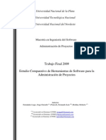 Estudio Comparativo de Herramientas de Software para Administracion de Proyectos