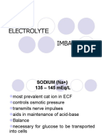 Electrolyte Imbalances