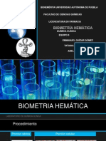 Exposición Quimica Clinica Biometria Hemática